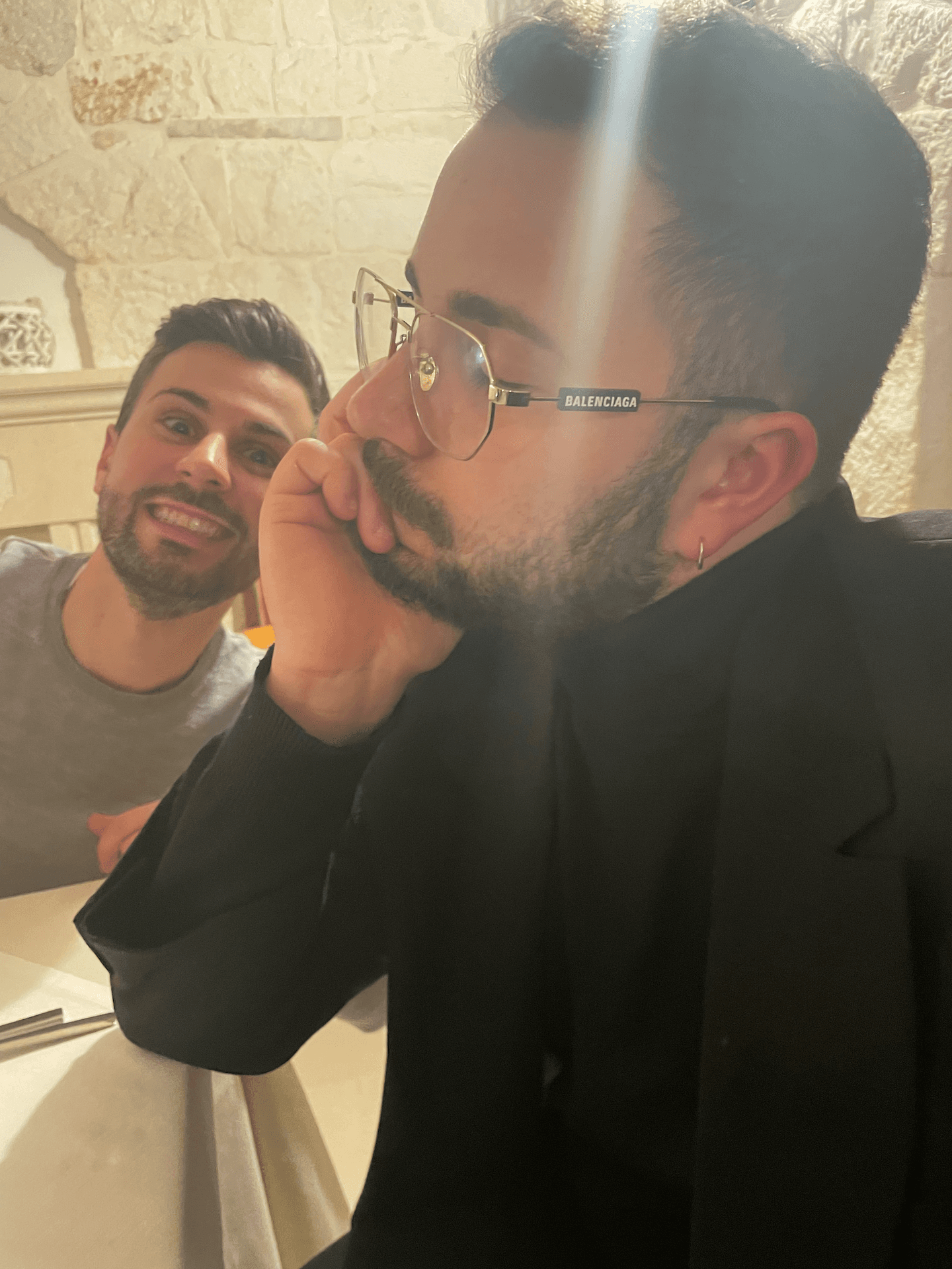 Saverio insieme alla sua famiglia